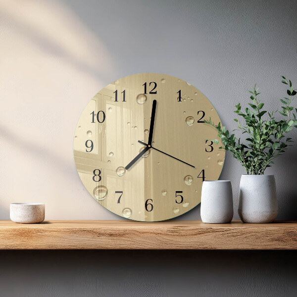 Wanduhr rund Tropfen