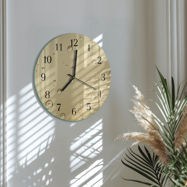 Wanduhr rund Tropfen