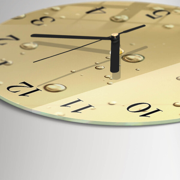 Wanduhr rund Tropfen