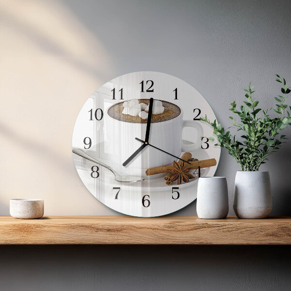 Wanduhr rund Schokolade