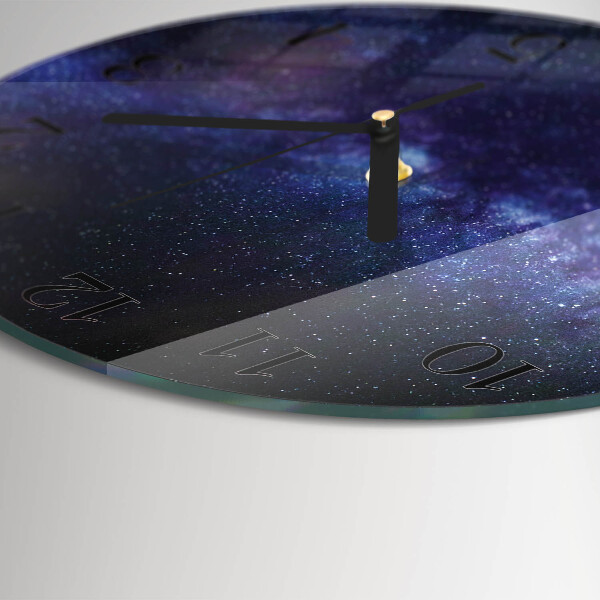 Wanduhr rund Galaxis