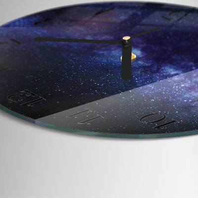 Wanduhr rund Galaxis