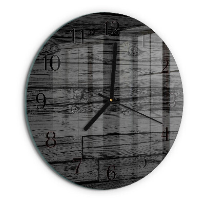 Wanduhr rund Holz