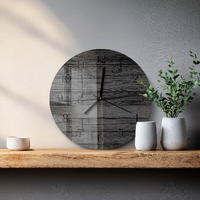 Wanduhr rund Holz