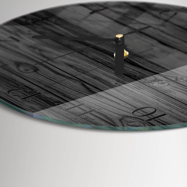 Wanduhr rund Holz