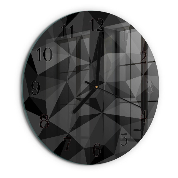 Wanduhr rund 3D-Muster