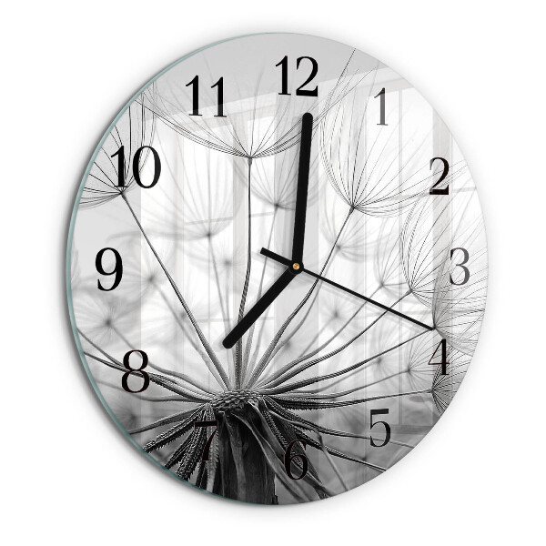 Wanduhr rund Löwenzahn