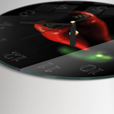 Wanduhr rund Pfeffer