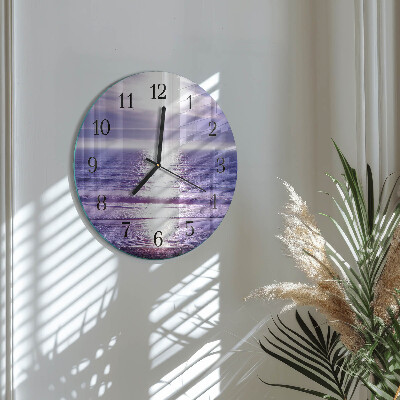 Wanduhr rund Meer