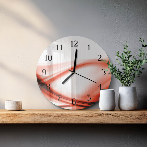 Wanduhr rund Abstrakte Linien