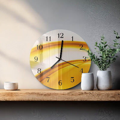 Wanduhr rund Abstrakte Kunst