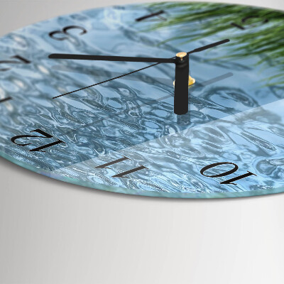 Wanduhr rund Graswasser