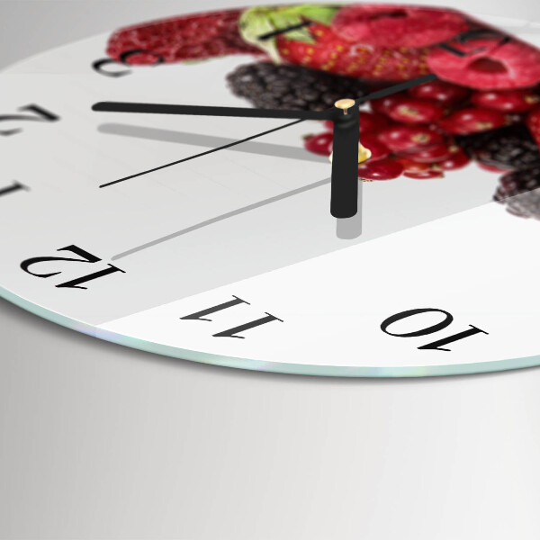 Wanduhr rund Obst