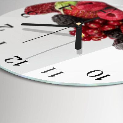 Wanduhr rund Obst