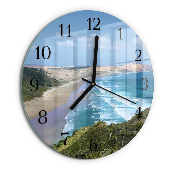 Wanduhr rund Küste