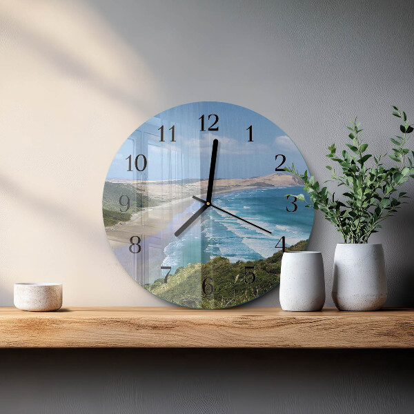 Wanduhr rund Küste