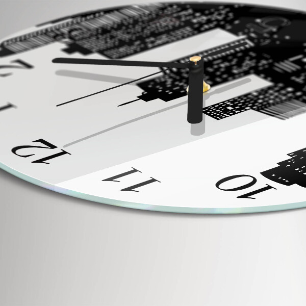 Wanduhr rund Gebäude