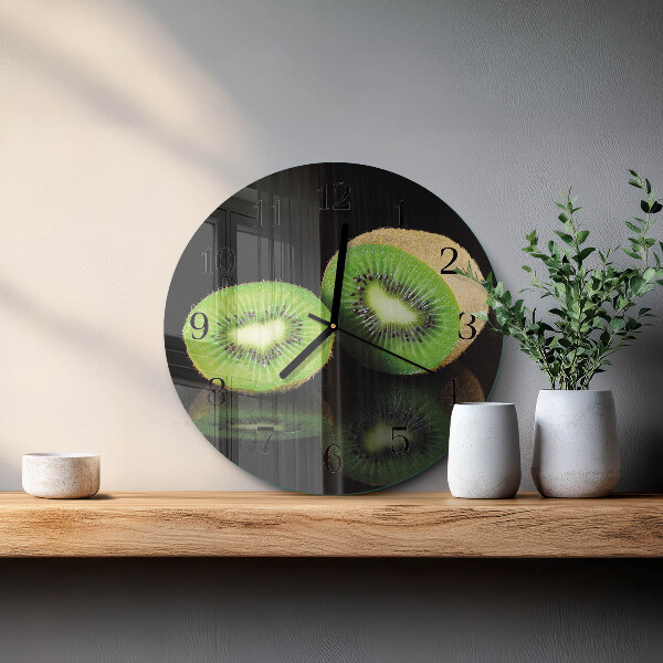 Wanduhr rund Kiwi