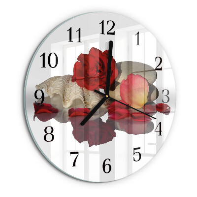 Wanduhr rund Rose Bowl