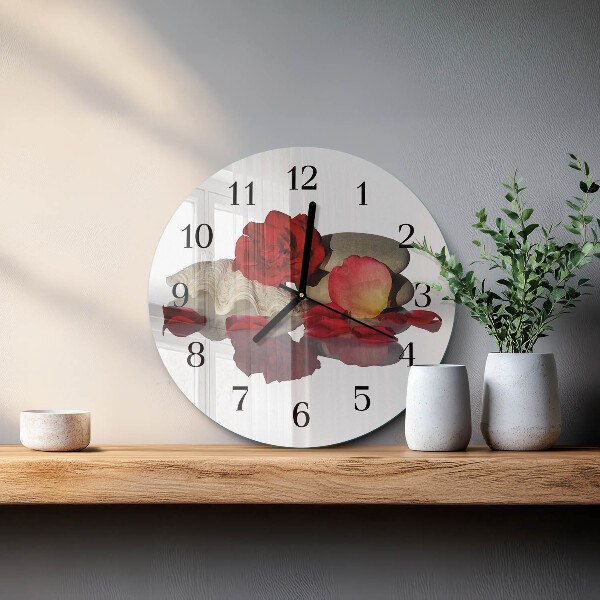 Wanduhr rund Rose Bowl