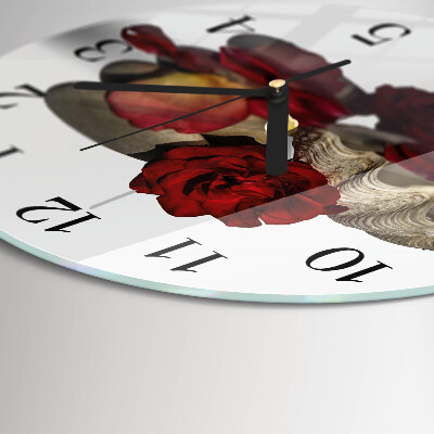 Wanduhr rund Rose Bowl