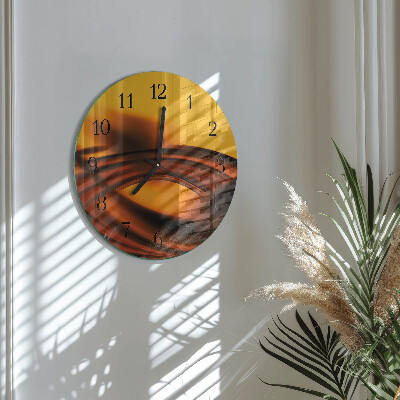Wanduhr rund Abstraktion