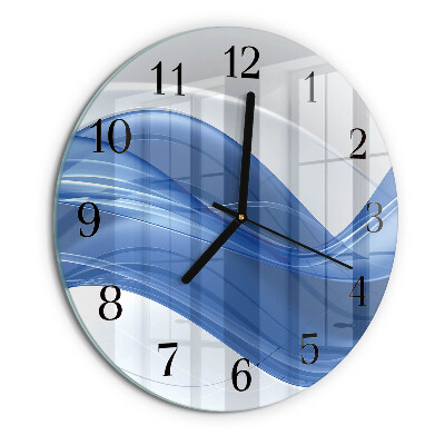 Wanduhr rund Abstrakte Linien