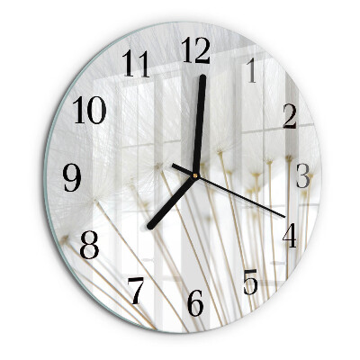 Wanduhr rund Löwenzahn