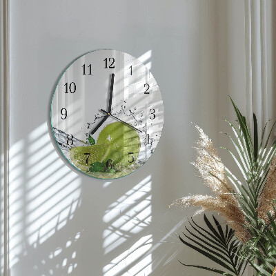 Wanduhr rund Kalkwasser