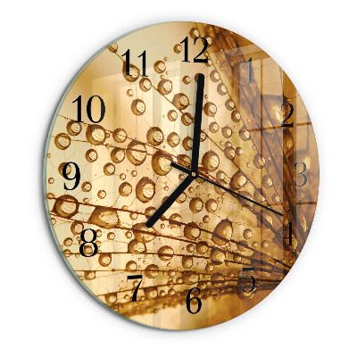 Wanduhr rund Löwenzahn