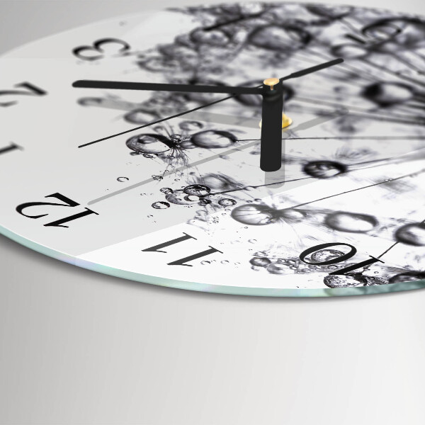 Wanduhr rund Löwenzahn