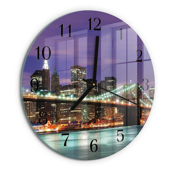 Wanduhr rund Horizontbrücke