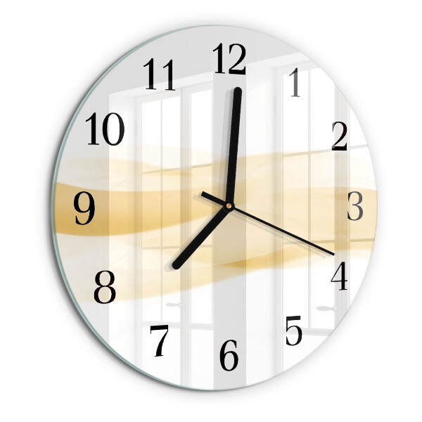 Wanduhr rund Abstrakte Welle