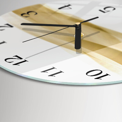 Wanduhr rund Abstrakte Welle