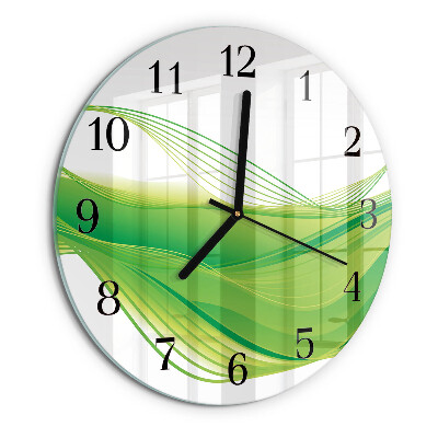 Wanduhr rund Abstrakte Linien