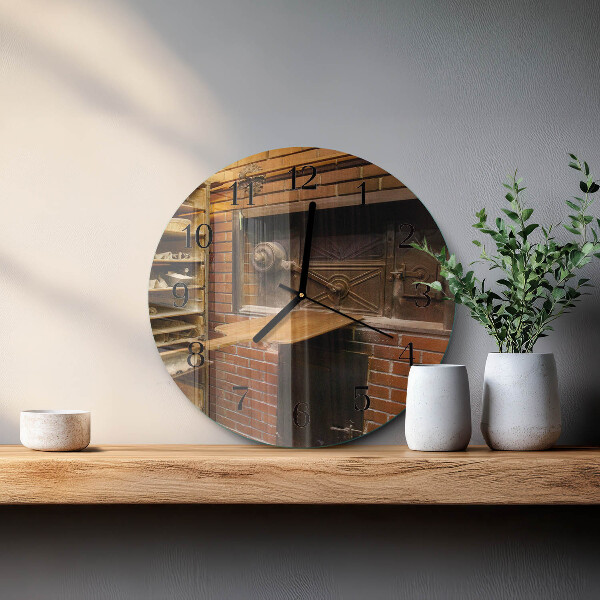 Wanduhr rund Brotbackofen