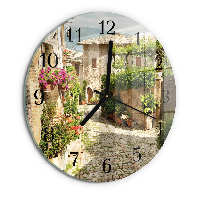 Wanduhr rund Blumenallee