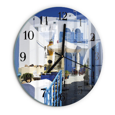 Wanduhr rund Griechenland