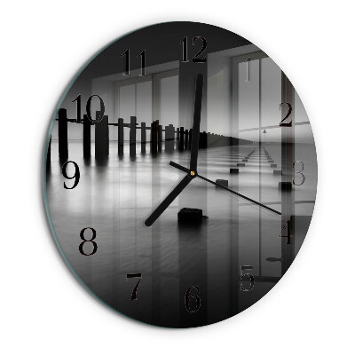 Wanduhr rund Meer