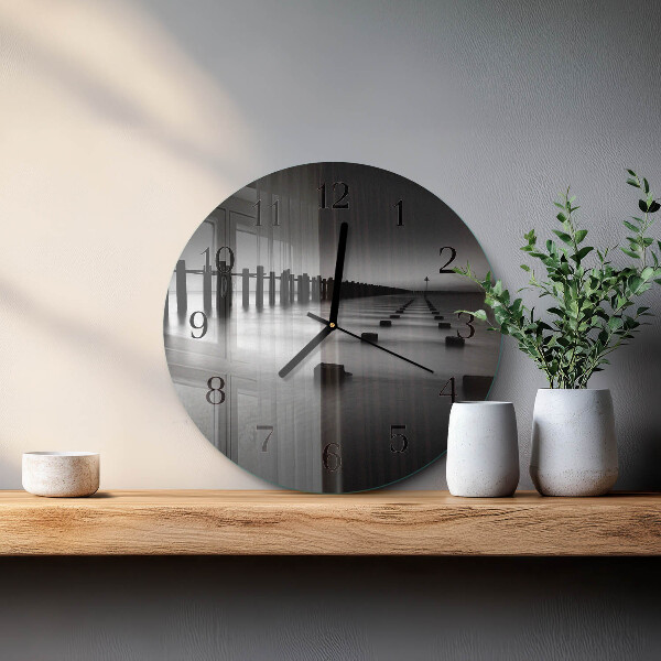 Wanduhr rund Meer