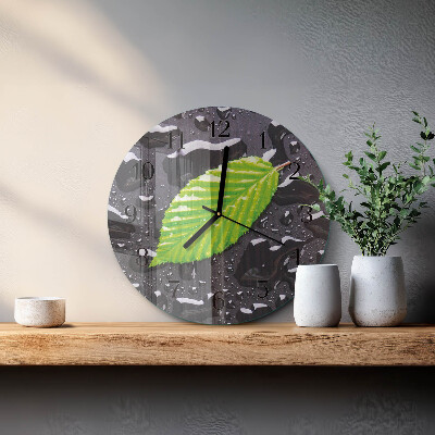 Wanduhr rund Blatt