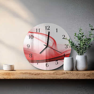 Wanduhr rund Abstrakte Linien