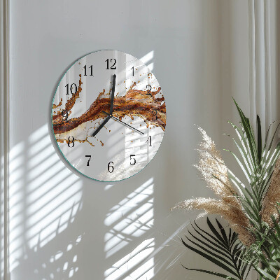Wanduhr rund Wasser