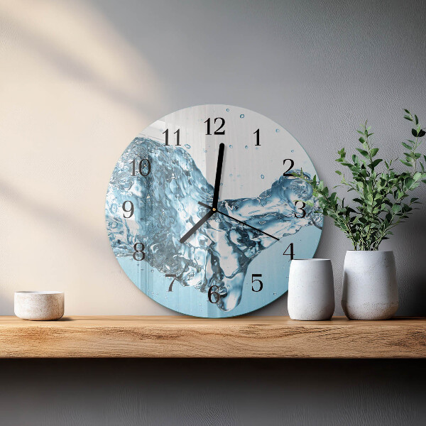Wanduhr rund Wasser