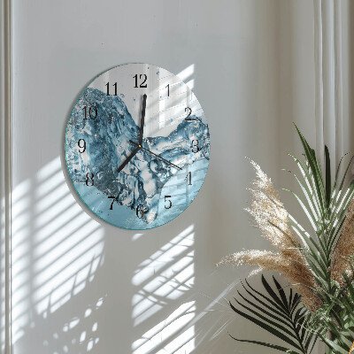 Wanduhr rund Wasser