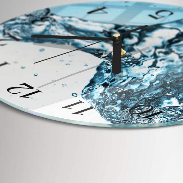 Wanduhr rund Wasser