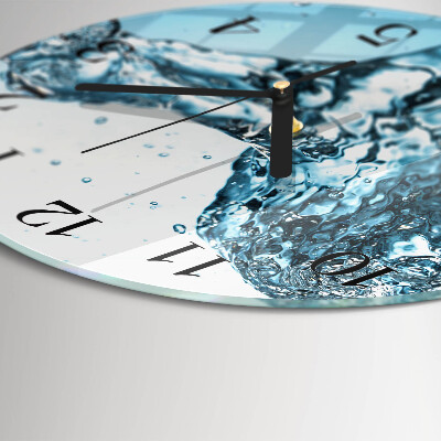 Wanduhr rund Wasser