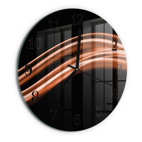 Wanduhr rund Abstrakte Linien