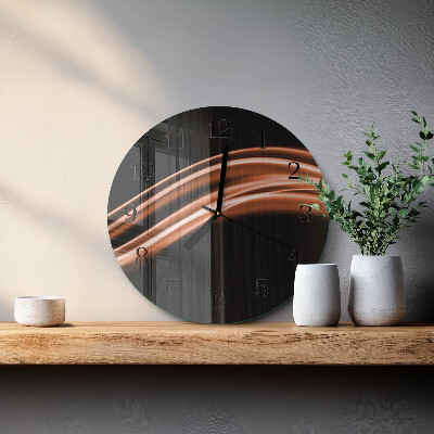 Wanduhr rund Abstrakte Linien