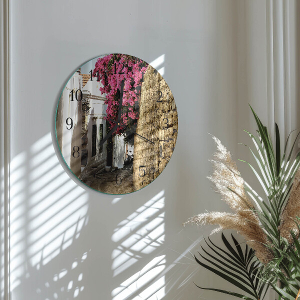 Wanduhr rund Blumenallee